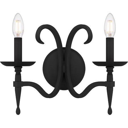 Quoizel Octavia Wall 2 Lights Earth Black OCA8714EK